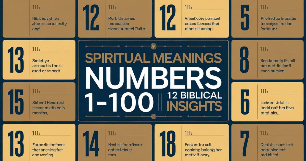 Spiritual Meanings of Numbers 1-100: 12 Biblical Insights