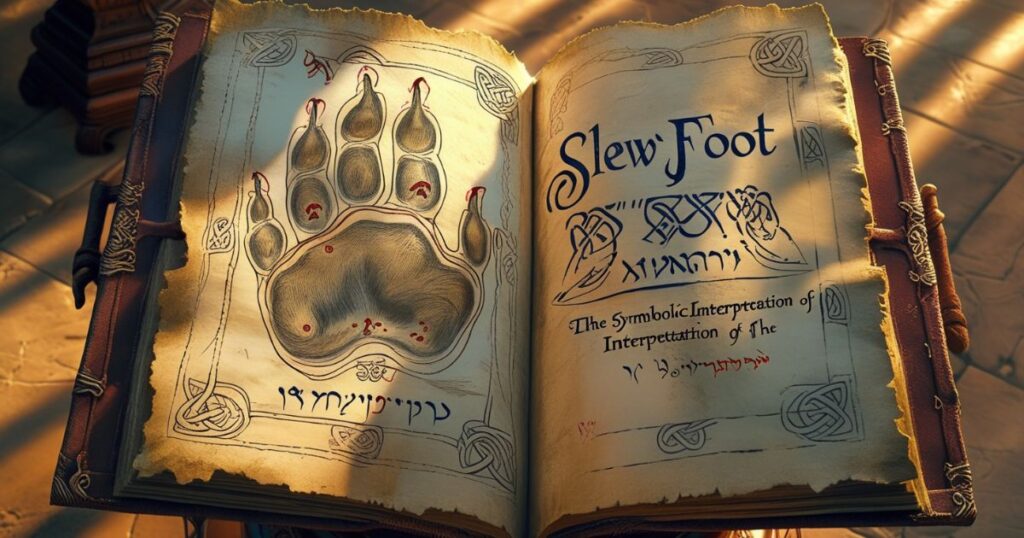 The Symbolic Interpretation of "Slew Foot" in Biblical Lore