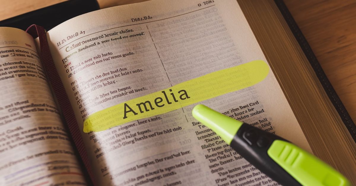 Unlocking the Biblical Significance of the Name Amelia