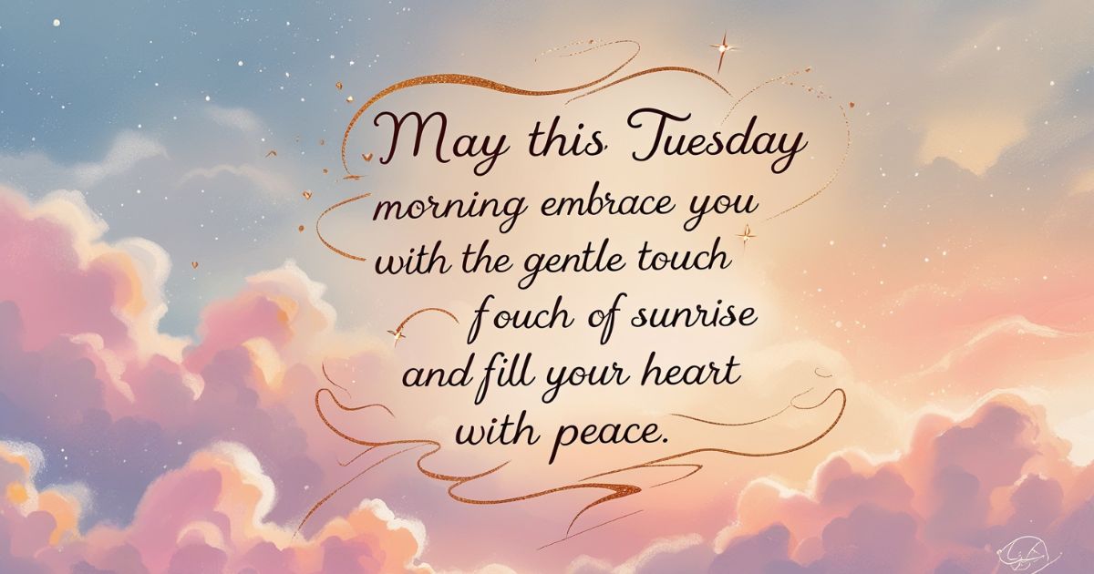 65+ Tuesday Morning Blessings