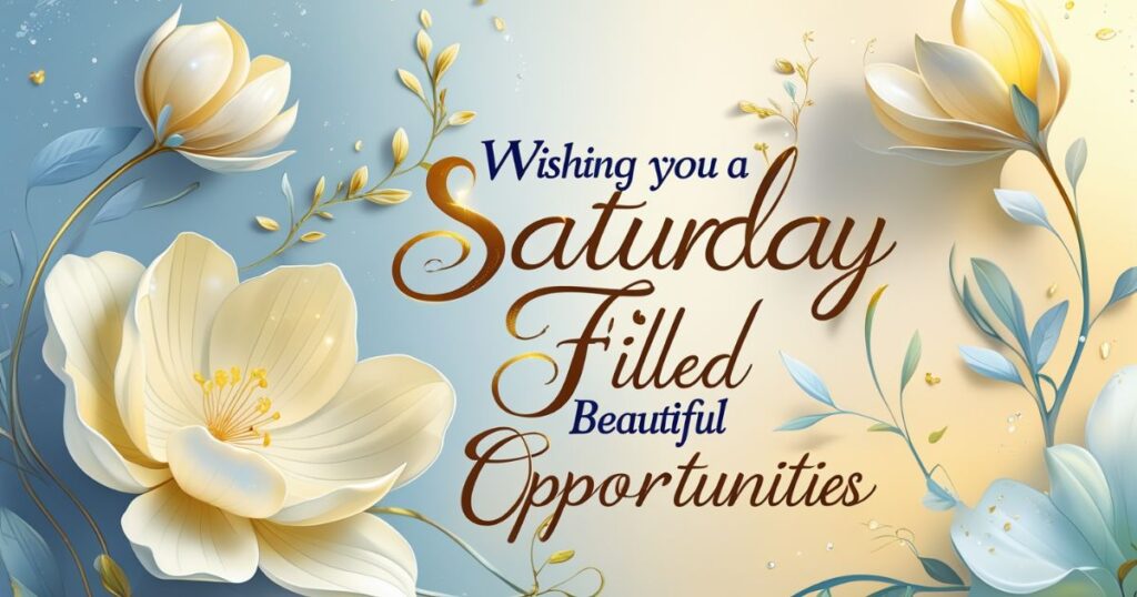 Saturday Blessings