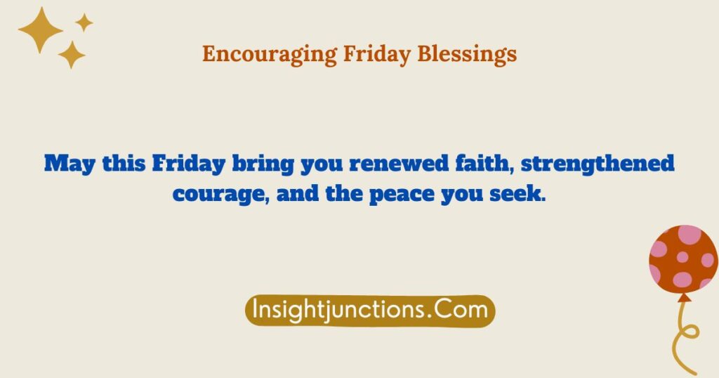 Encouraging Friday Blessings