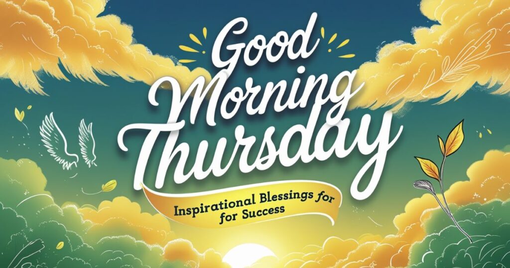 Good Morning Thursday Inspirational Blessings for Success