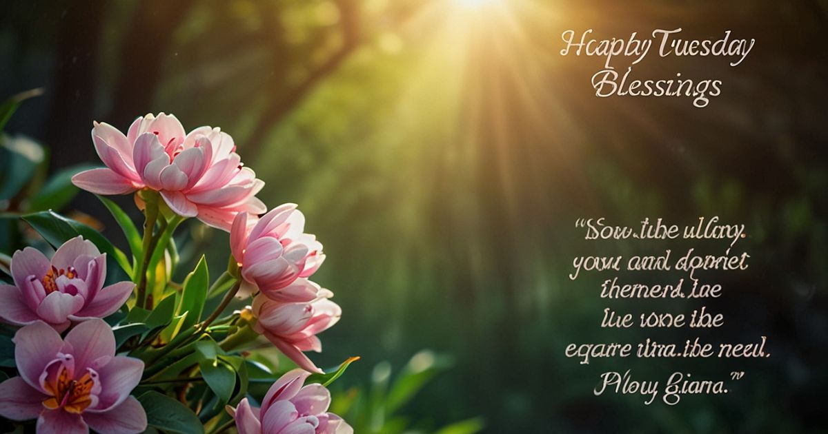 Happy Tuesday Blessings: 100+ Uplifting Quotes, Prayers & Images for a Blessed Week