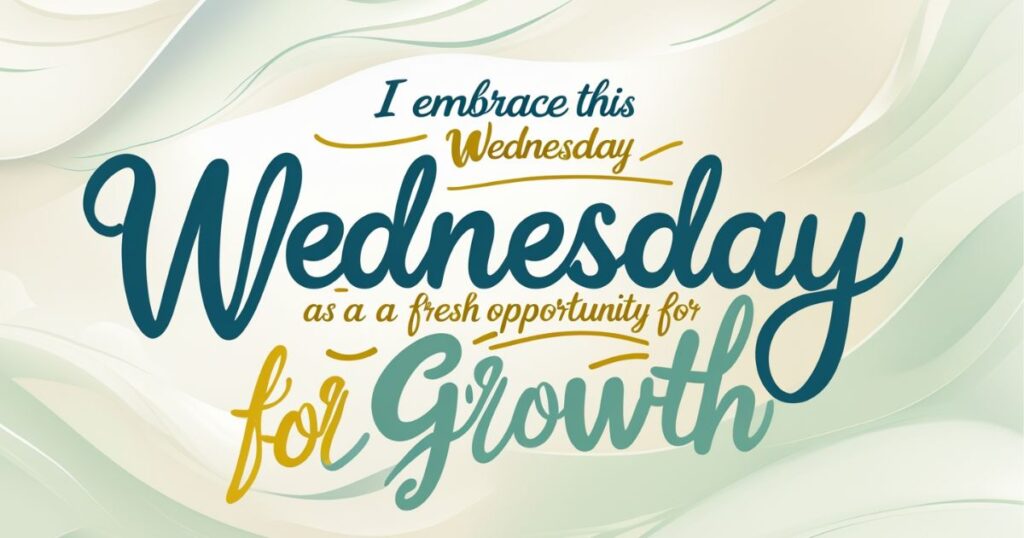 Positive Wednesday Affirmations and Blessings