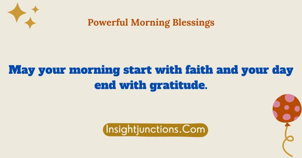 Powerful Morning Blessings