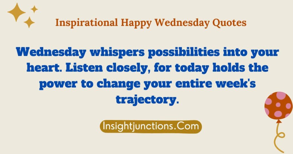 Inspirational Happy Wednesday Quotes